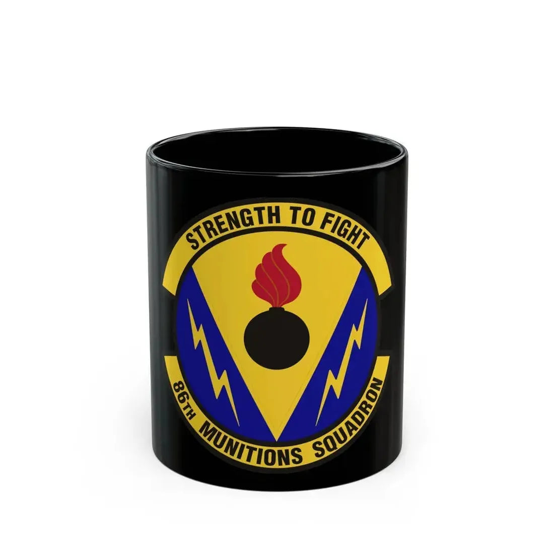 86th Munitions Squadron (U.S. Air Force) Black Coffee Mug 11oz - Go Mug Yourself