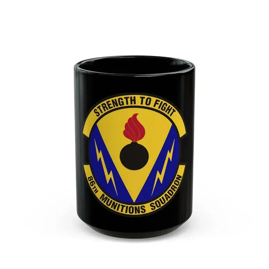 86th Munitions Squadron (U.S. Air Force) Black Coffee Mug 15oz - Go Mug Yourself