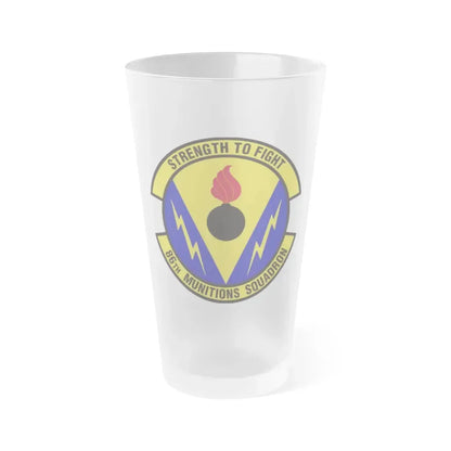 86th Munitions Squadron (U.S. Air Force) Frosted Pint Glass 16oz Default Title - Go Mug Yourself