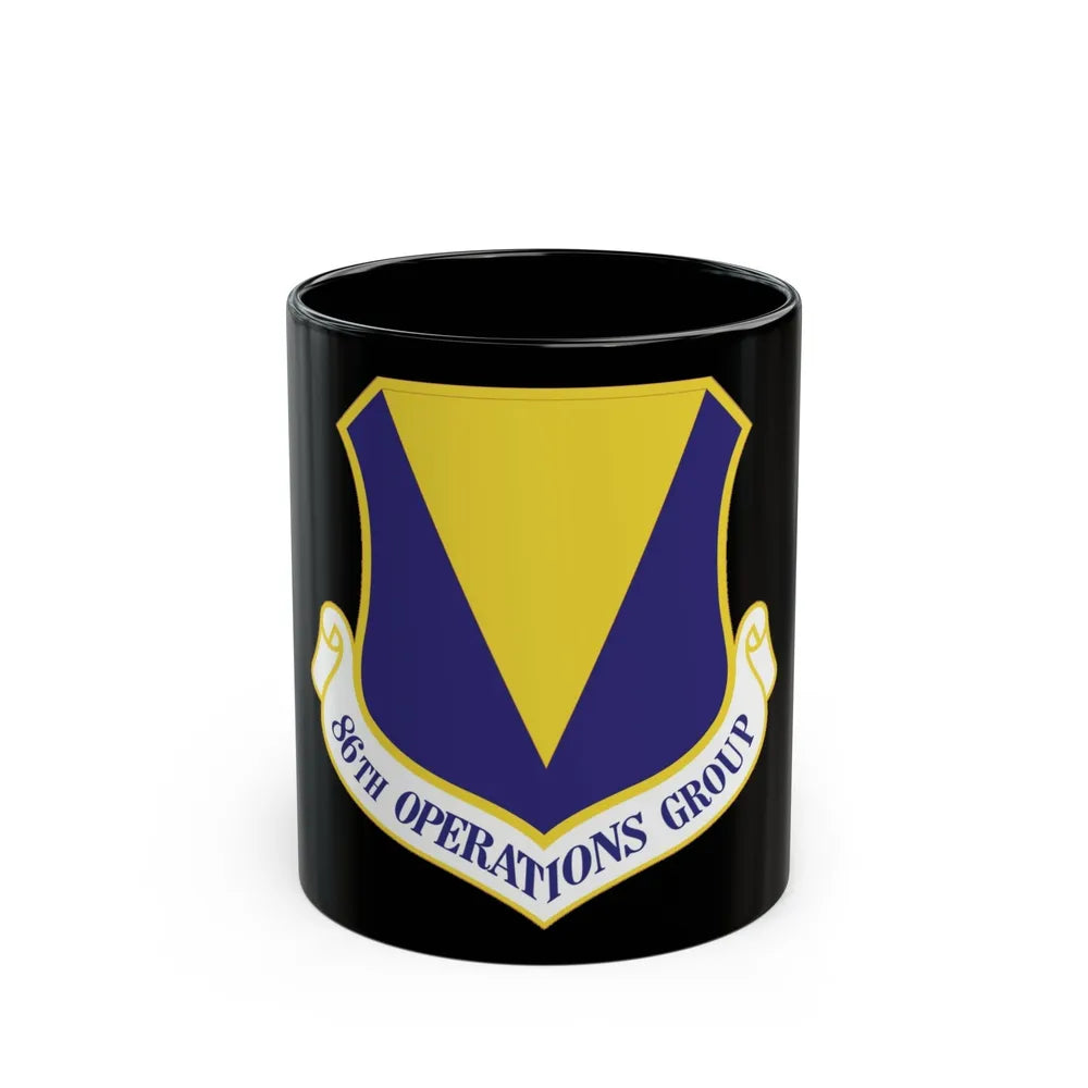 86th Operations Group (U.S. Air Force) Black Coffee Mug-11oz-Go Mug Yourself