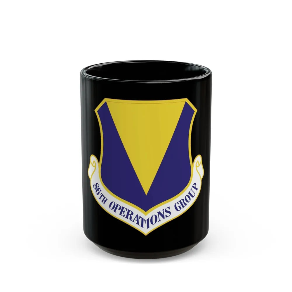 86th Operations Group (U.S. Air Force) Black Coffee Mug-15oz-Go Mug Yourself