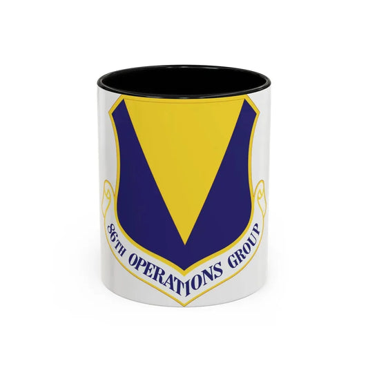 86th Operations Group (U.S. Air Force) Accent Coffee Mug 11oz Black - Go Mug Yourself