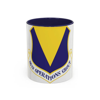 86th Operations Group (U.S. Air Force) Accent Coffee Mug 11oz Navy - Go Mug Yourself