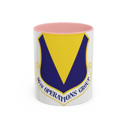 86th Operations Group (U.S. Air Force) Accent Coffee Mug 11oz Pink - Go Mug Yourself
