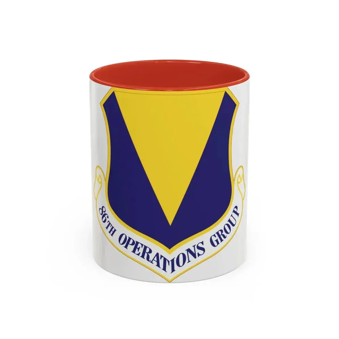86th Operations Group (U.S. Air Force) Accent Coffee Mug 11oz Red - Go Mug Yourself