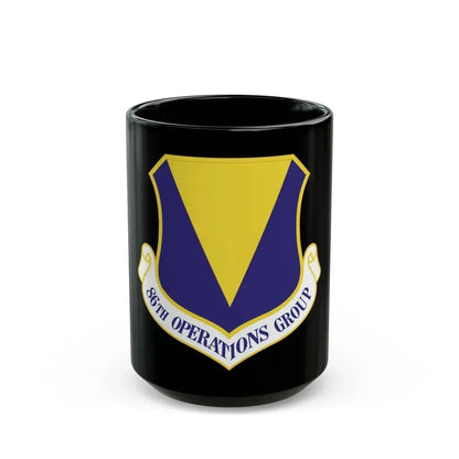 86th Operations Group (U.S. Air Force) Black Coffee Mug 15oz - Go Mug Yourself