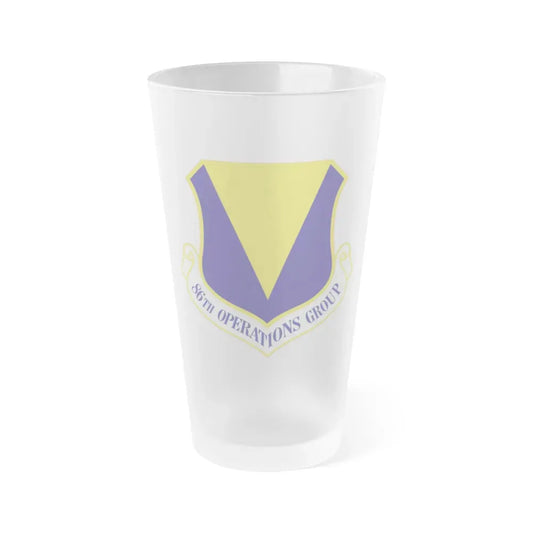 86th Operations Group (U.S. Air Force) Frosted Pint Glass 16oz Default Title - Go Mug Yourself