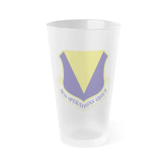 86th Operations Group (U.S. Air Force) Frosted Pint Glass 16oz Default Title - Go Mug Yourself