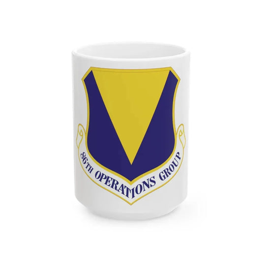 86th Operations Group (U.S. Air Force) White Coffee Mug 15oz - Go Mug Yourself