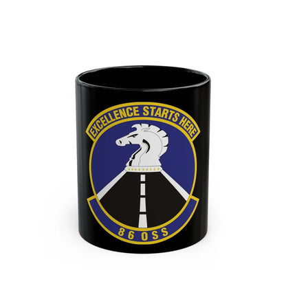 86th Operations Support Squadron (U.S. Air Force) Black Coffee Mug-11oz-Go Mug Yourself