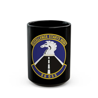 86th Operations Support Squadron (U.S. Air Force) Black Coffee Mug-15oz-Go Mug Yourself