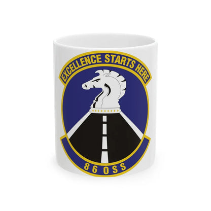 86th Operations Support Squadron (U.S. Air Force) White Coffee Mug-11oz-Go Mug Yourself