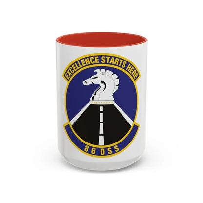 86th Operations Support Squadron (U.S. Air Force) Accent Coffee Mug 15oz Red - Go Mug Yourself