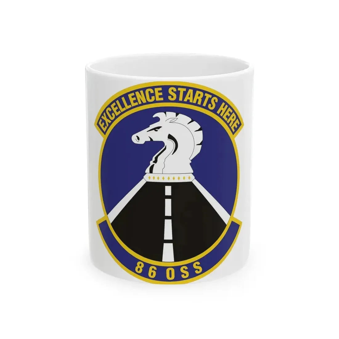 86th Operations Support Squadron (U.S. Air Force) White Coffee Mug 11oz - Go Mug Yourself