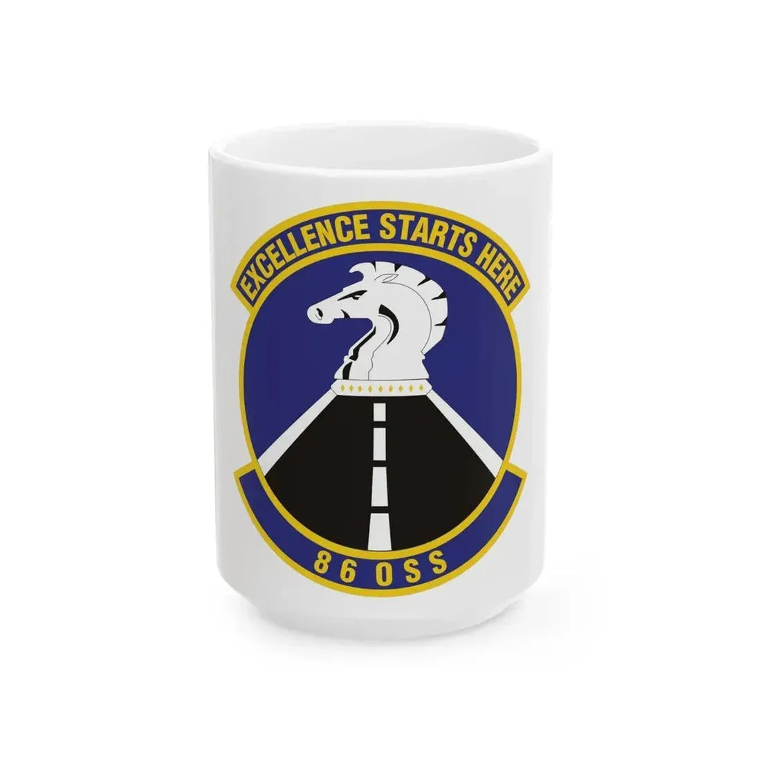 86th Operations Support Squadron (U.S. Air Force) White Coffee Mug 15oz - Go Mug Yourself