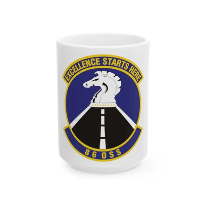 86th Operations Support Squadron (U.S. Air Force) White Coffee Mug 15oz - Go Mug Yourself