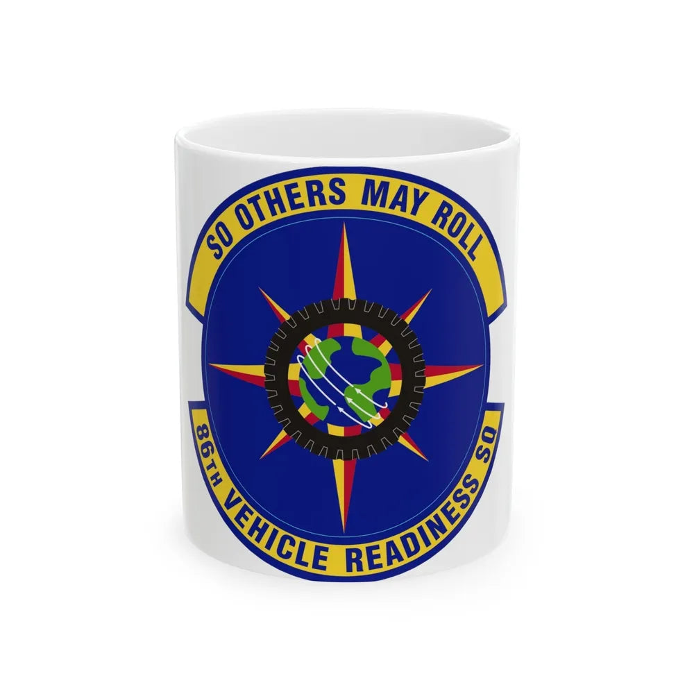 86th Vehicle Readiness Squadron (U.S. Air Force) White Coffee Mug-11oz-Go Mug Yourself