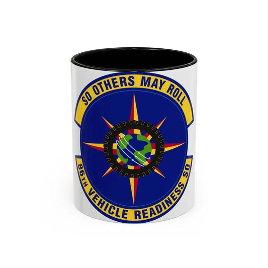 86th Vehicle Readiness Squadron (U.S. Air Force) Accent Coffee Mug 11oz Black - Go Mug Yourself