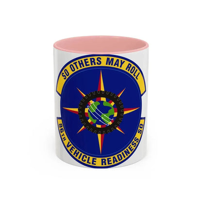 86th Vehicle Readiness Squadron (U.S. Air Force) Accent Coffee Mug 11oz Pink - Go Mug Yourself