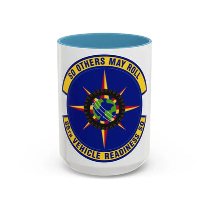 86th Vehicle Readiness Squadron (U.S. Air Force) Accent Coffee Mug 15oz Light Blue - Go Mug Yourself