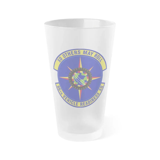 86th Vehicle Readiness Squadron (U.S. Air Force) Frosted Pint Glass 16oz 16oz Frosted - Go Mug Yourself