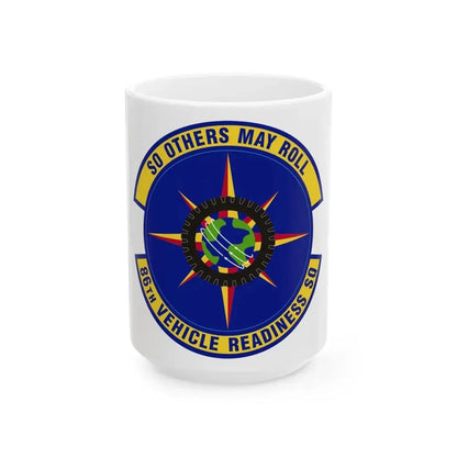 86th Vehicle Readiness Squadron (U.S. Air Force) White Coffee Mug 15oz - Go Mug Yourself