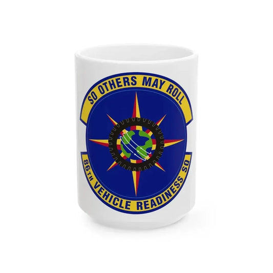 86th Vehicle Readiness Squadron (U.S. Air Force) White Coffee Mug 15oz - Go Mug Yourself