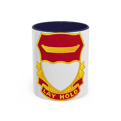 87 Engineer Battalion (U.S. Army) Accent Coffee Mug 11oz Navy - Go Mug Yourself