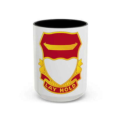 87 Engineer Battalion (U.S. Army) Accent Coffee Mug 15oz Black - Go Mug Yourself