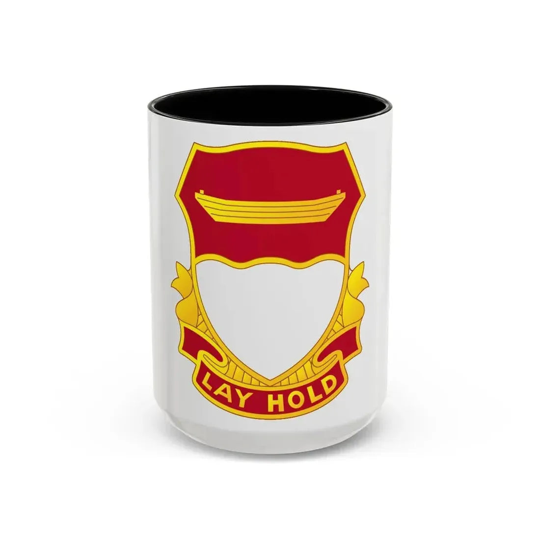 87 Engineer Battalion (U.S. Army) Accent Coffee Mug 15oz Black - Go Mug Yourself