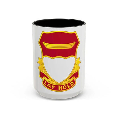 87 Engineer Battalion (U.S. Army) Accent Coffee Mug 15oz Black - Go Mug Yourself