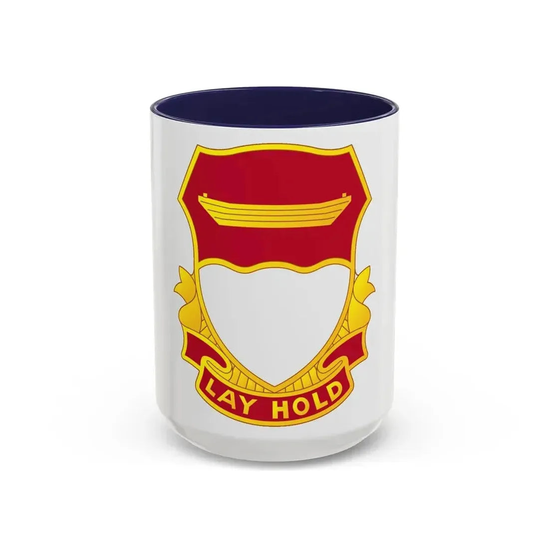 87 Engineer Battalion (U.S. Army) Accent Coffee Mug 15oz Navy - Go Mug Yourself