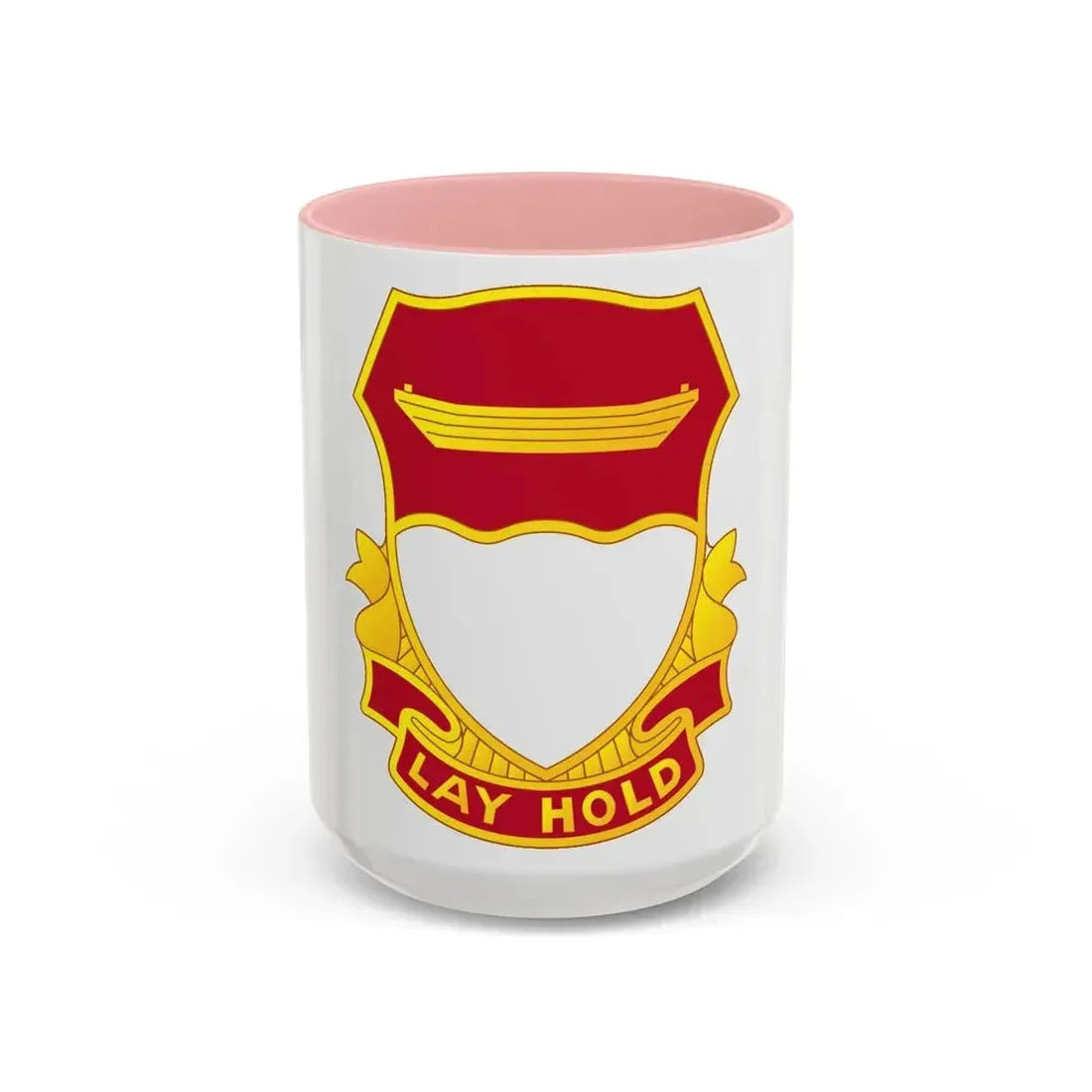 87 Engineer Battalion (U.S. Army) Accent Coffee Mug 15oz Pink - Go Mug Yourself