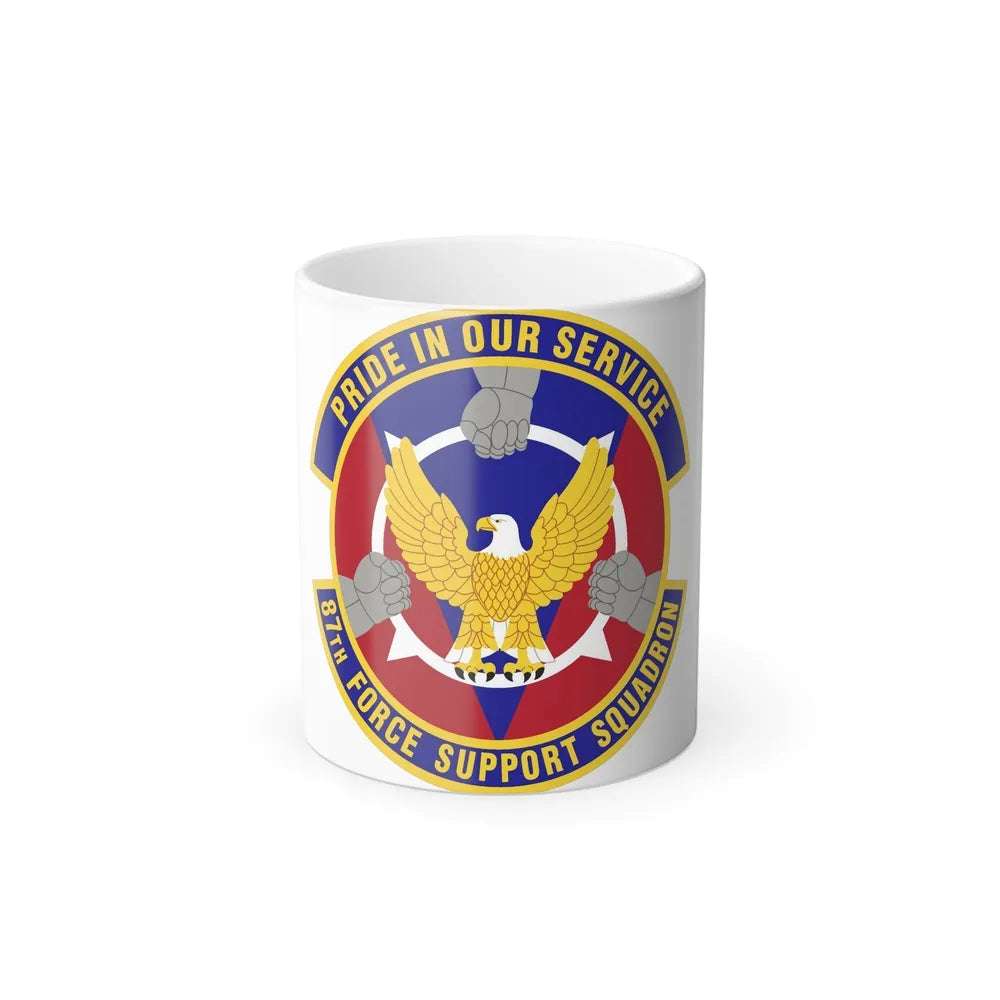 87 Force Support Squadron AMC (U.S. Air Force) Color Changing Mug-11oz-Go Mug Yourself
