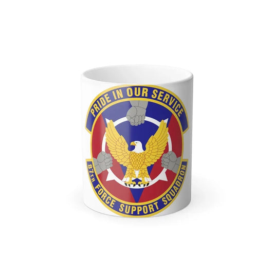 87 Force Support Squadron AMC (U.S. Air Force) Color Changing Mug 11oz - Go Mug Yourself