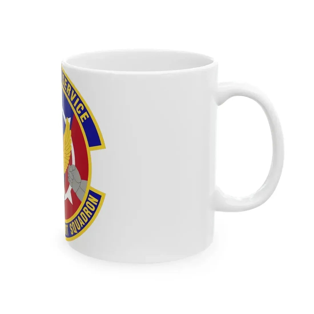 87 Force Support Squadron AMC (U.S. Air Force) White Coffee Mug - Go Mug Yourself