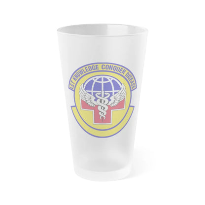 87 Healthcare Operations Squadron AMC (U.S. Air Force) Frosted Pint Glass 16oz-16oz-Frosted-Go Mug Yourself