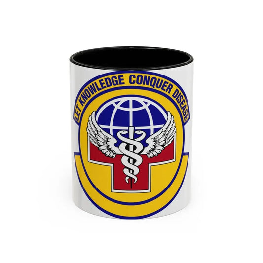 87 Healthcare Operations Squadron AMC (U.S. Air Force) Accent Coffee Mug 11oz Black - Go Mug Yourself