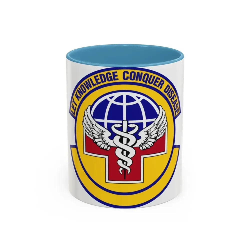 87 Healthcare Operations Squadron AMC (U.S. Air Force) Accent Coffee Mug 11oz Light Blue - Go Mug Yourself