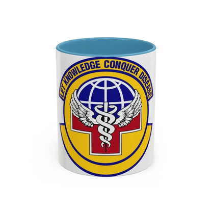 87 Healthcare Operations Squadron AMC (U.S. Air Force) Accent Coffee Mug 11oz Light Blue - Go Mug Yourself