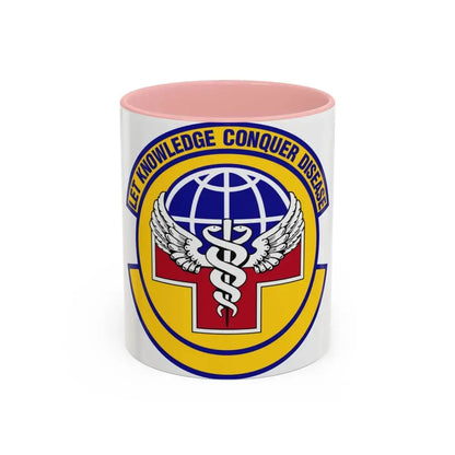 87 Healthcare Operations Squadron AMC (U.S. Air Force) Accent Coffee Mug 11oz Pink - Go Mug Yourself