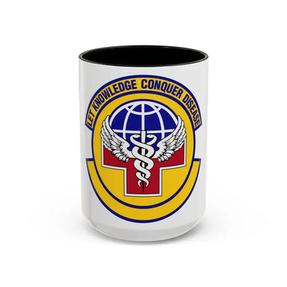 87 Healthcare Operations Squadron AMC (U.S. Air Force) Accent Coffee Mug 15oz Black - Go Mug Yourself