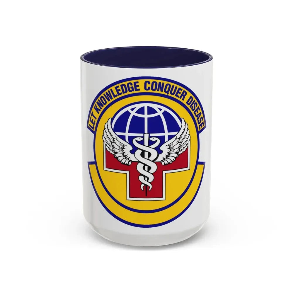 87 Healthcare Operations Squadron AMC (U.S. Air Force) Accent Coffee Mug 15oz Navy - Go Mug Yourself