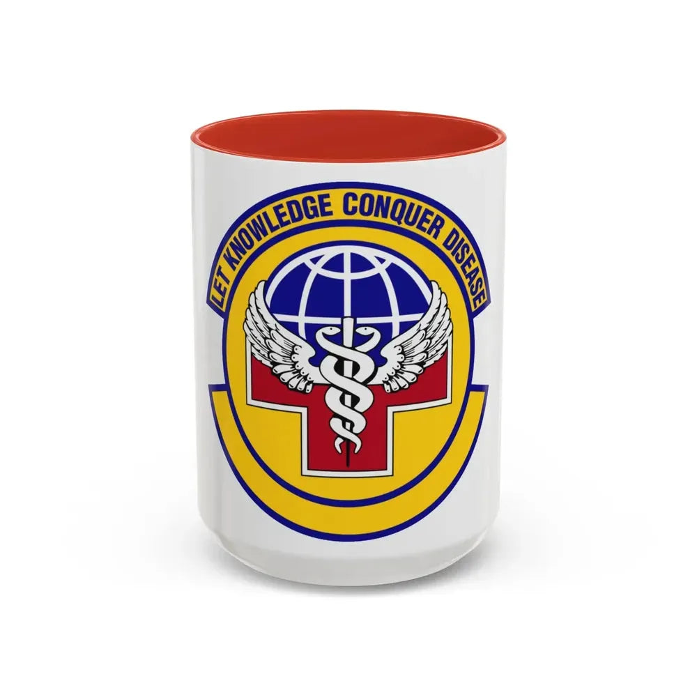 87 Healthcare Operations Squadron AMC (U.S. Air Force) Accent Coffee Mug 15oz Red - Go Mug Yourself