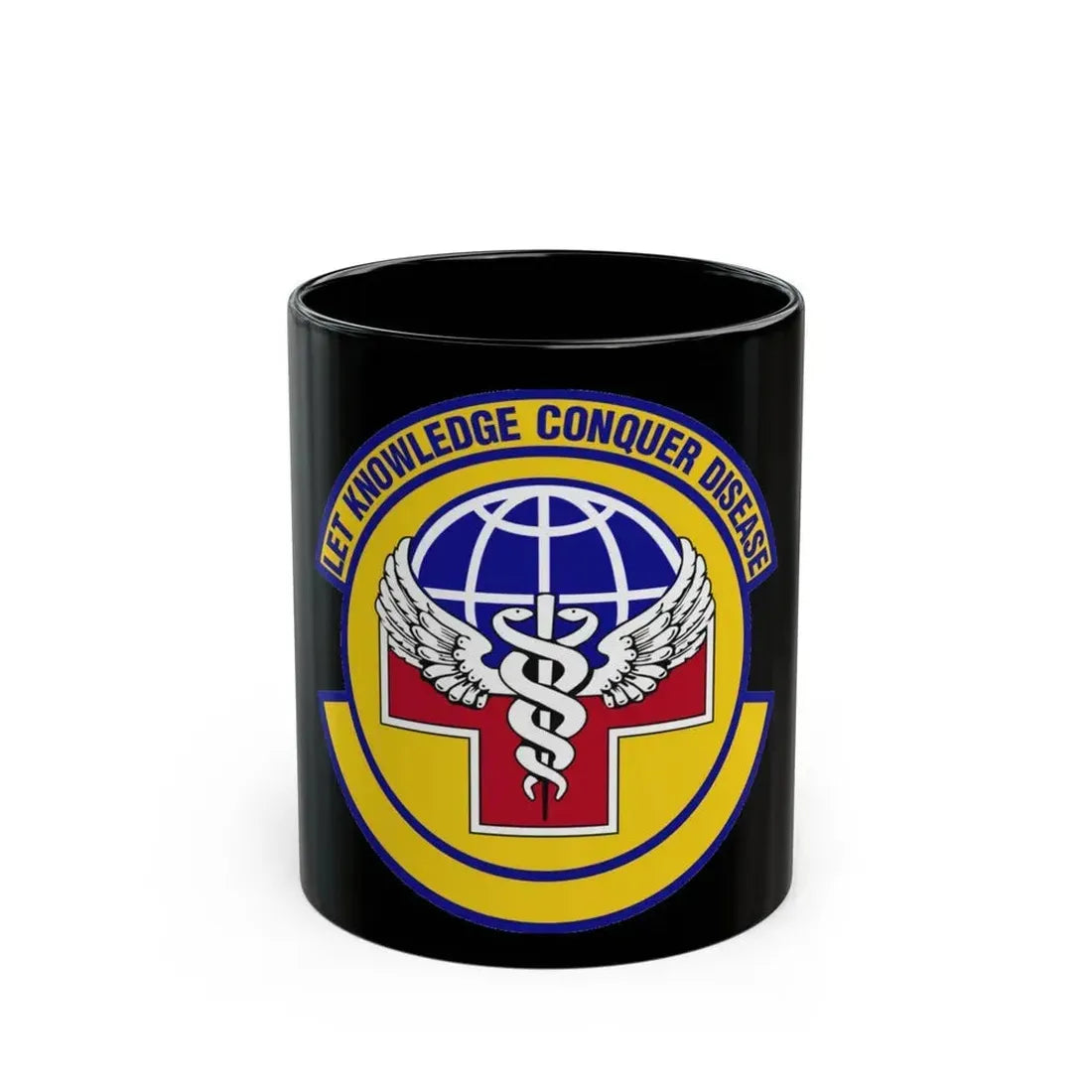 87 Healthcare Operations Squadron AMC (U.S. Air Force) Black Coffee Mug 11oz - Go Mug Yourself
