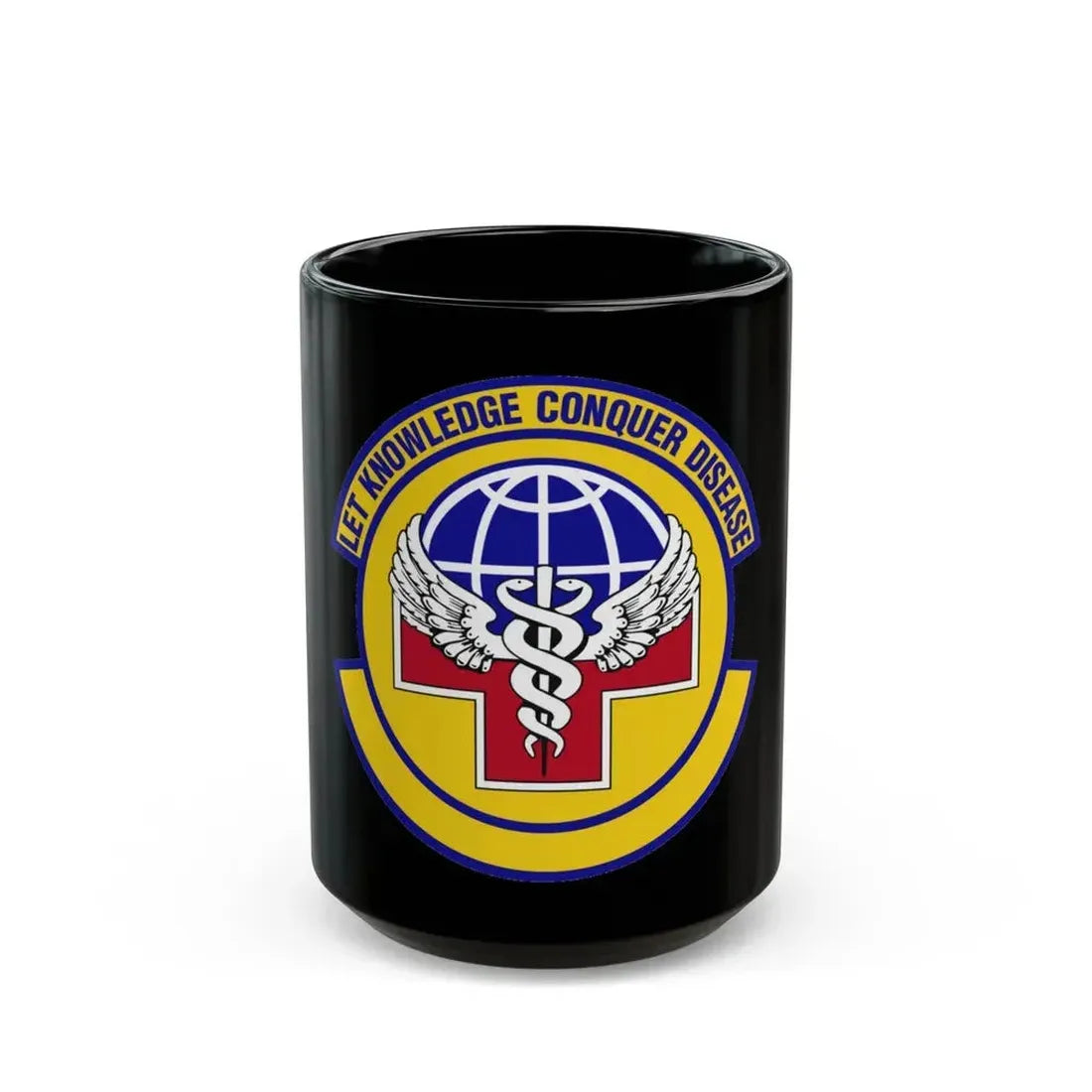 87 Healthcare Operations Squadron AMC (U.S. Air Force) Black Coffee Mug 15oz - Go Mug Yourself