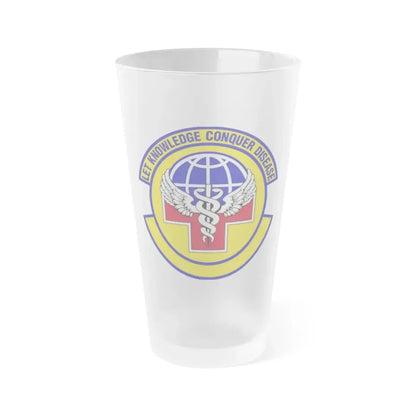 87 Healthcare Operations Squadron AMC (U.S. Air Force) Frosted Pint Glass 16oz 16oz Frosted - Go Mug Yourself