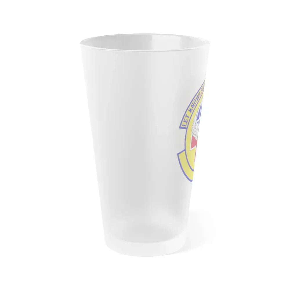 87 Healthcare Operations Squadron AMC (U.S. Air Force) Frosted Pint Glass 16oz - Go Mug Yourself