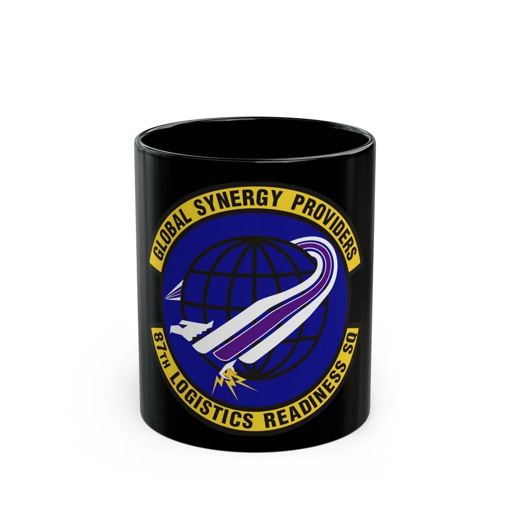 87 Logistics Readiness Squadron AMC (U.S. Air Force) Black Coffee Mug-11oz-Go Mug Yourself