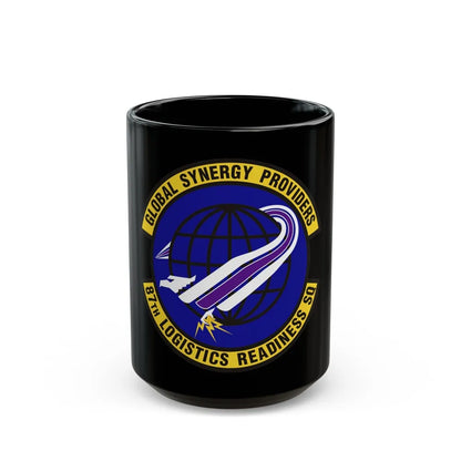 87 Logistics Readiness Squadron AMC (U.S. Air Force) Black Coffee Mug-15oz-Go Mug Yourself